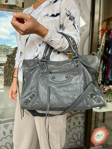 Cartera gris BALENCIAGA