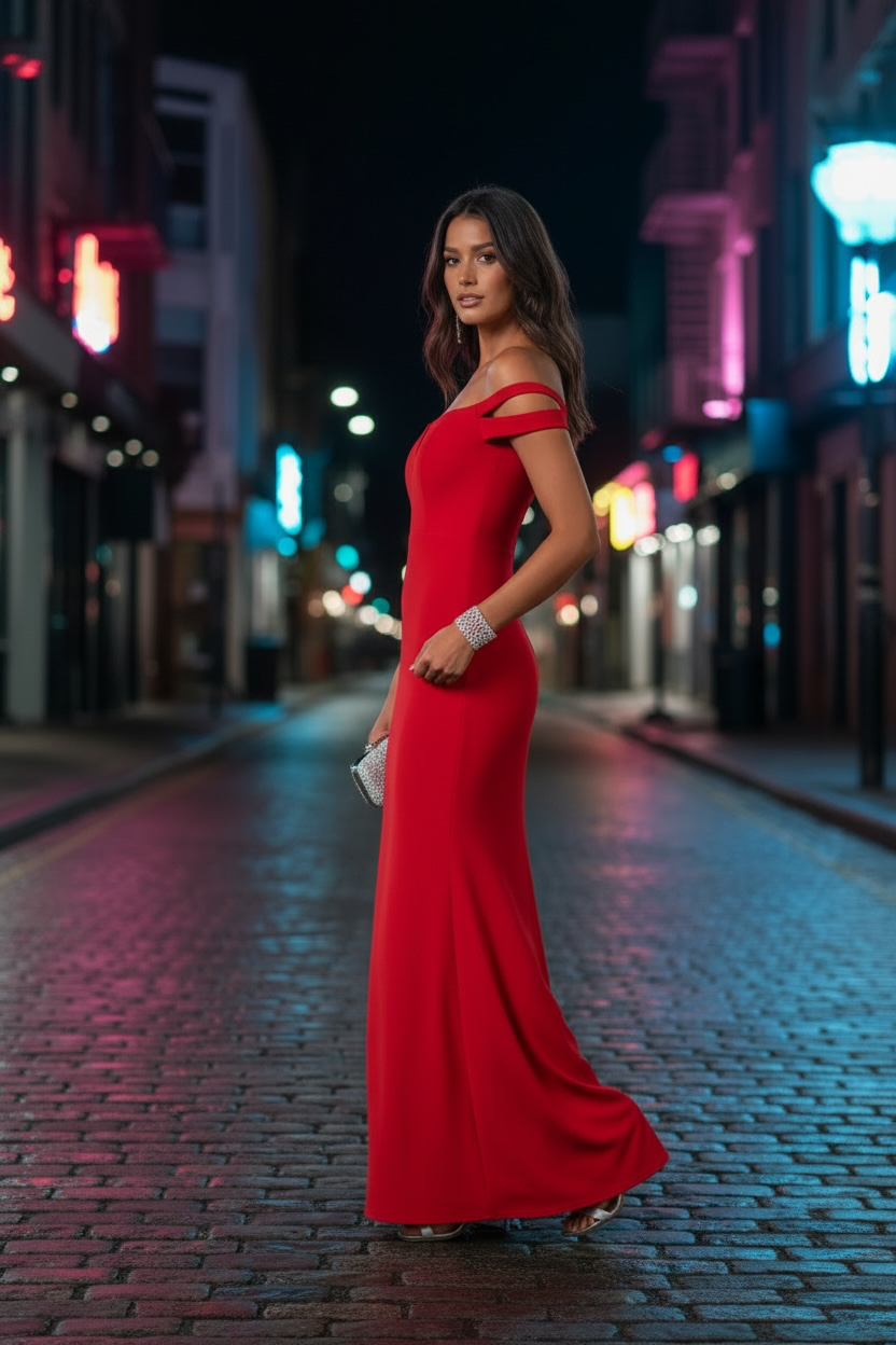 Vestido de fiesta AQUA DRESSES